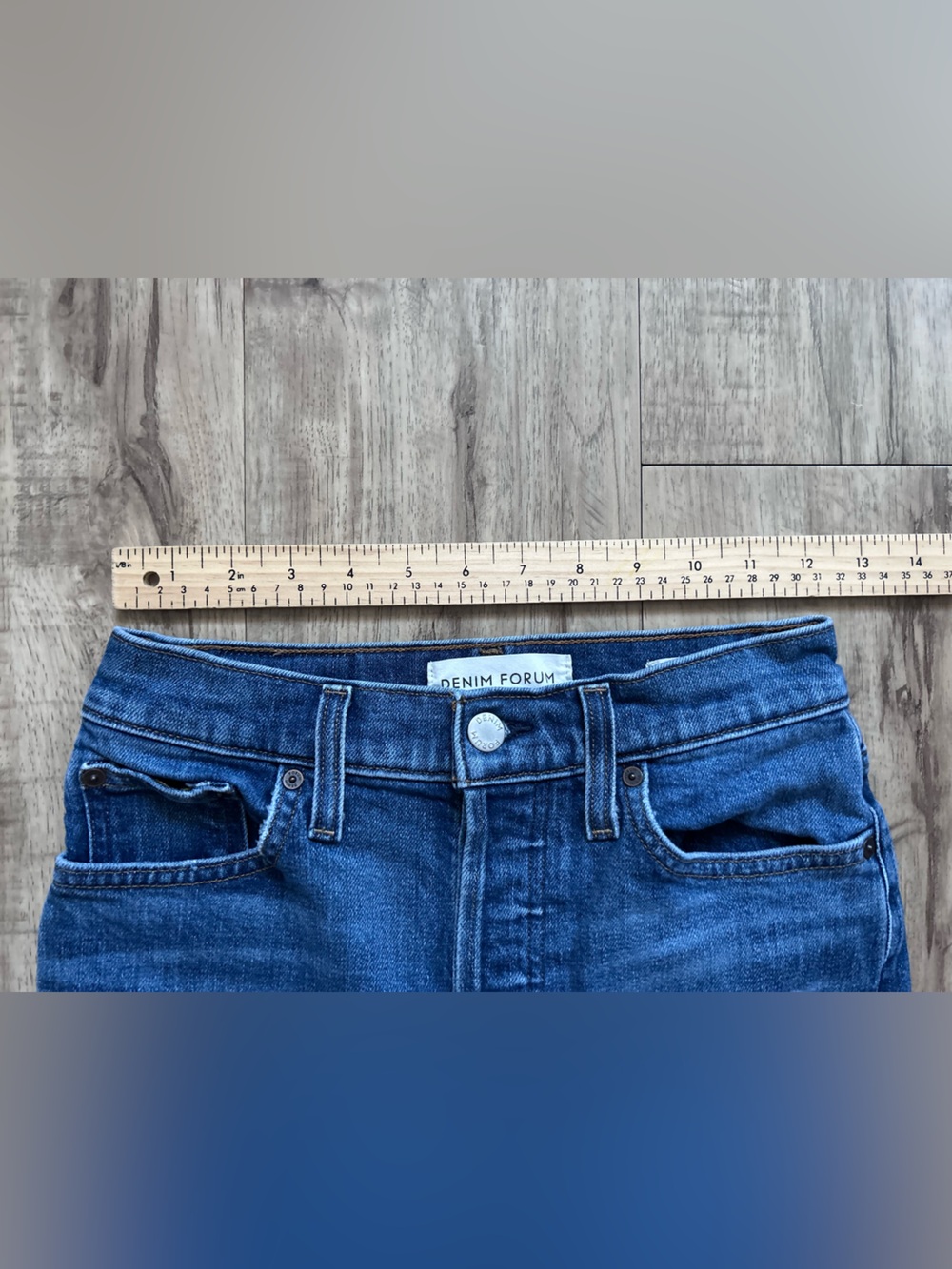 Denim Forum Aritzia The Yoko High Rise Slim modern cigarette classic timeless - Picture 7 of 11
